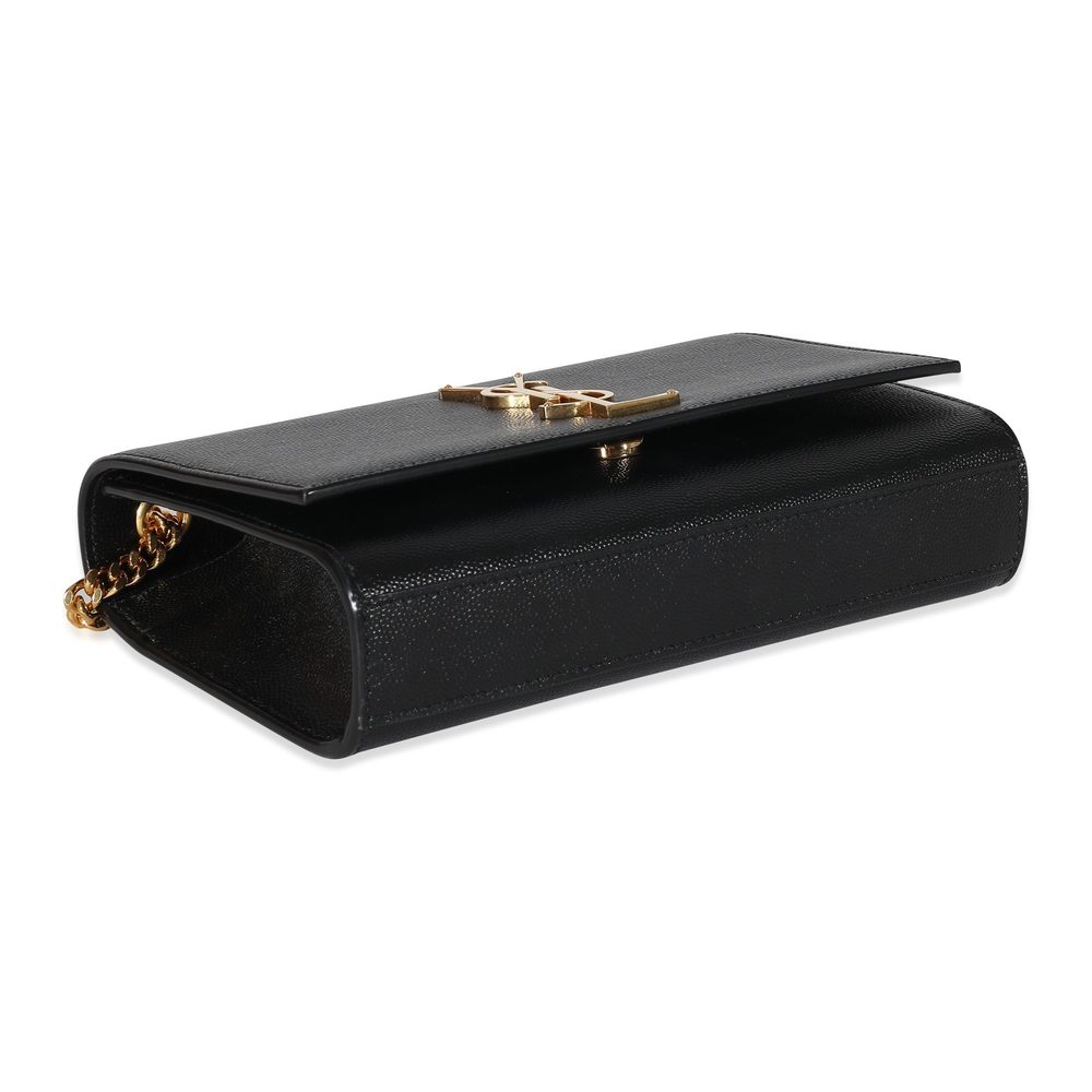 Saint Laurent Black Grain De Poudre Small Monogram Kate Bag - Picture 6 of 8
